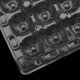 thumbnail image 4 of Almacenamiento de alimentos JAPCHET pack de 150 cartones transparentes de PVC con 18 compartimentos, 4 of 7