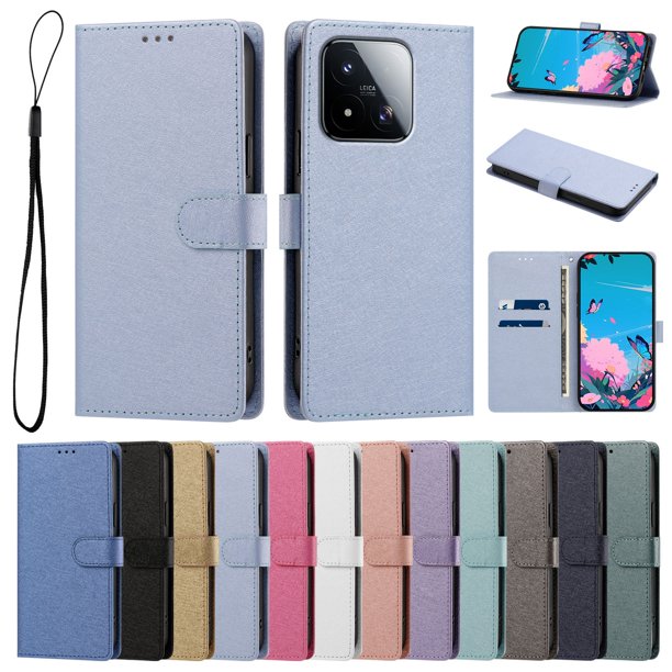Cartera para Xiaomi 17 Max con Soporte y Correa, Azul Cielo