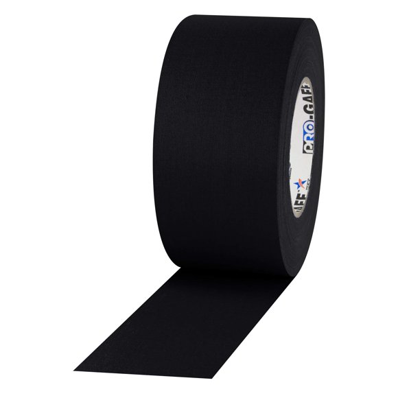 Gaffer's Tape ProTapes Pro Gaff, tela mate de primera calidad, negra