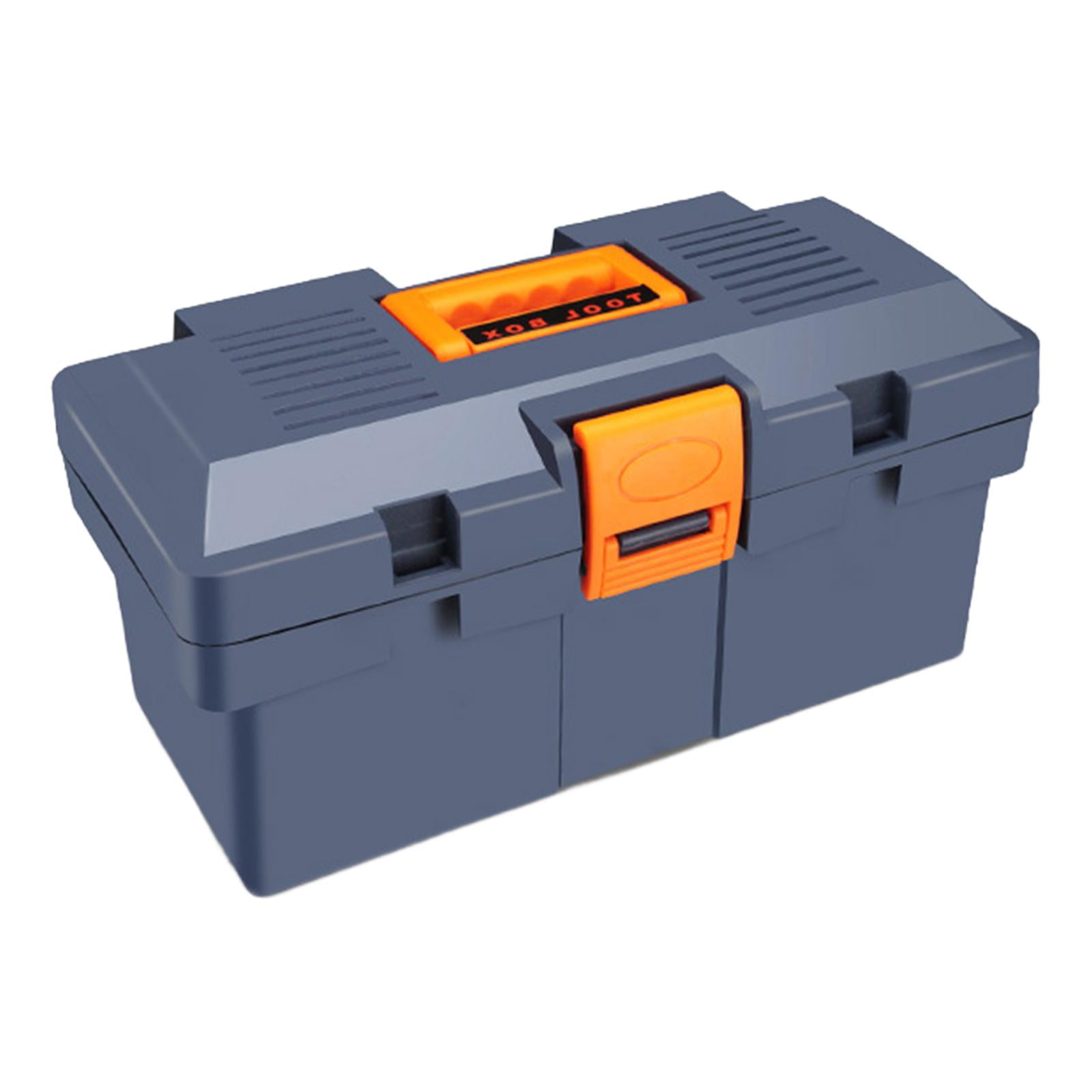 Magideal - Caja De Herramientas Vacía, Caja De Herramientas Multifunción, Contenedor De Piezas Pequeñas, Caja De Herramientas De Mano, Organizador De Herramienta 12 Pulgadas