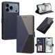 thumbnail image 1 of Funda con Solapa para iPhone 17 Pro, Diseño Tricolor con Ranuras, Azul Oscuro, 1 of 6