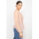 thumbnail image 2 of Top Peplum de Crochet de Malla Transparente, 2 of 5