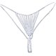 thumbnail image 1 of Cadena corporal para mujer, joyería sencilla, redonda, con cintura, bonita y sexy, bikini con diamantes de imitación, cadena para el vientre, tanga de cristal, 1 of 6