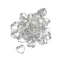 Bothyi - 50 Uds. Encantadores Abalorios De Corazón Para Pulsera, Regalo De Graduación, Aniversario