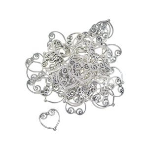 Bothyi - 50 Uds. Encantadores Abalorios De Corazón Para Pulsera, Regalo De Graduación, Aniversario