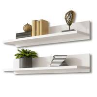 Viely Design - Set 2 Repisas Flotantes T Blancas