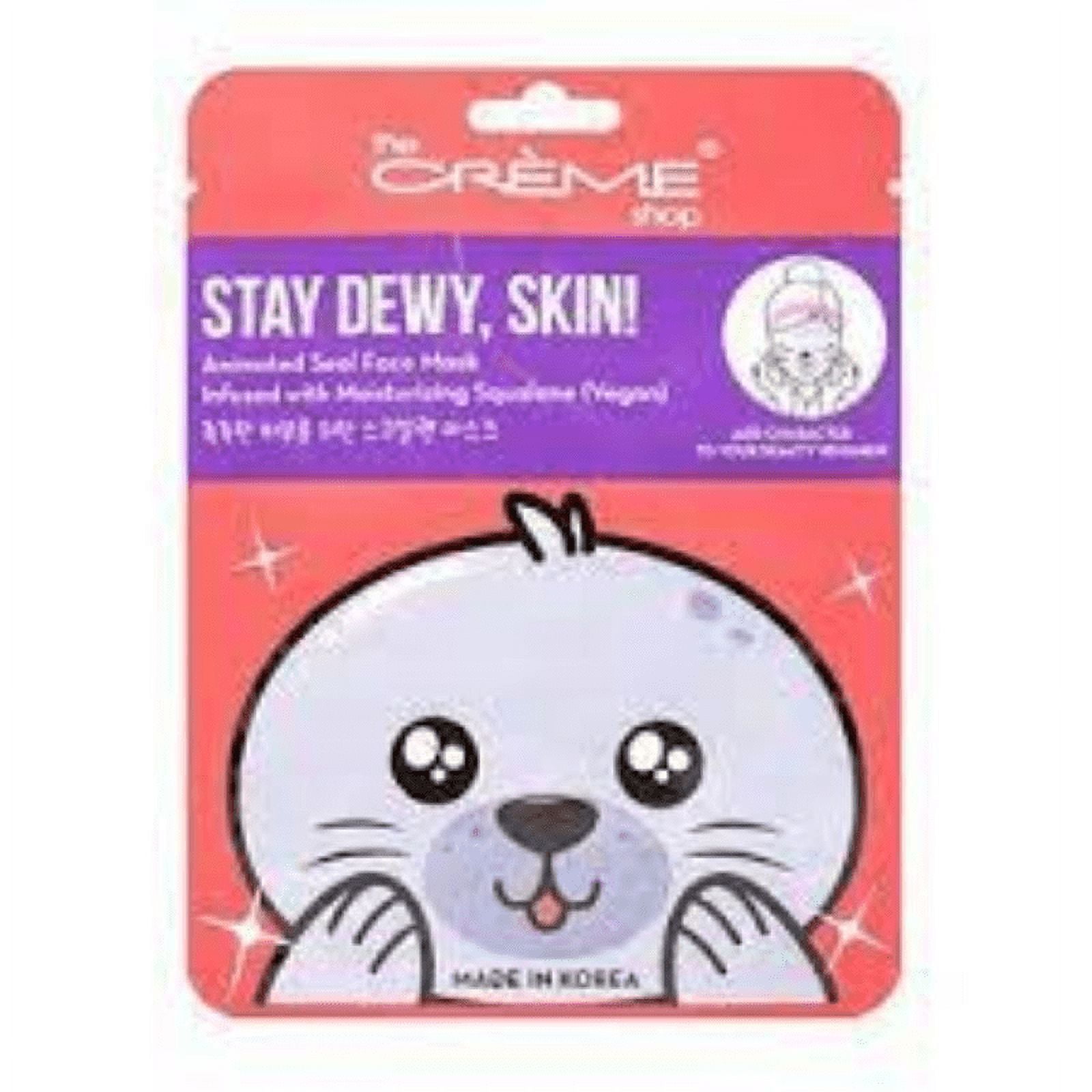 The Crème Shop - ¡mantén La Piel Hidratada! Animated Seal Face Mask - Con Escualeno Vegano Hidratante
