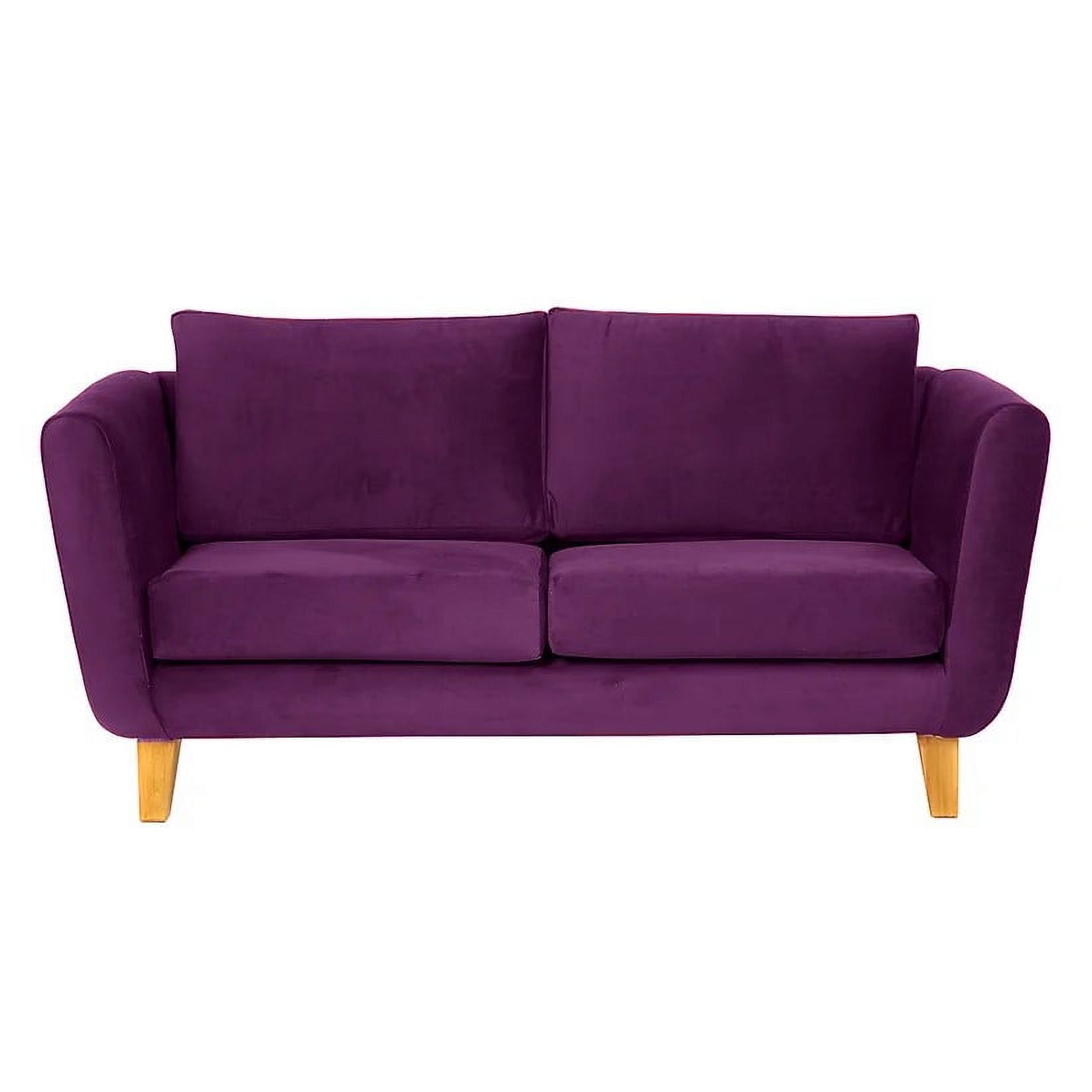 Barra Design - Sofá Thomas 170 Felpa Morado