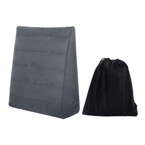 Bothyi - Almohada De Cuña Inflable Para Comodidad De Viaje Para Sala De Estar Camping Apartamento Gris Oscuro