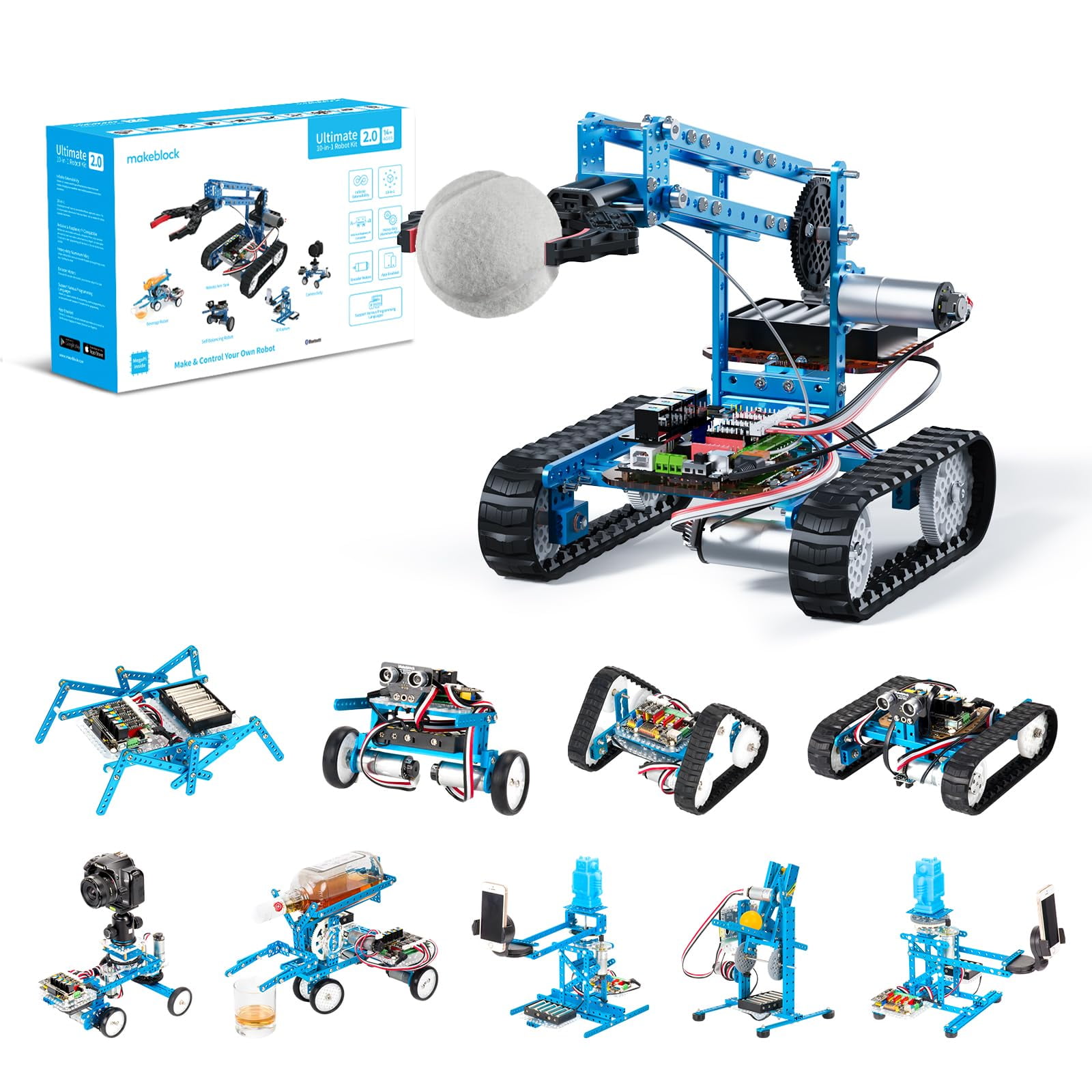 Juguete De Construcción De Robots Makeblock Mbot Ultimate 10 En 1 Con Aplicación