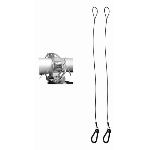 Genérica - 2 Cables Acero Recubierto 45Kg Multifunción 1,5 Metros X 3Mm