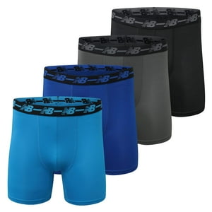 Calzoncillos Boxer New Balance Standard 5 Performance Para Hombre, Paquete De 4