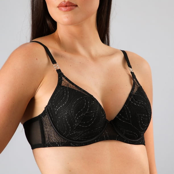 Sosten Encaje Chic Silver Flores Mujer 25611-2