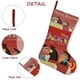 thumbnail image 5 of La Nueva Escuela del Emperador Tema: Calcetines de Navidad, fino lino blanco para colgar en escaleras y chimenea, decoración navideña para el hogar, regalo de Navidad.54cm×38cm, 5 of 5