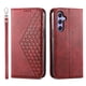 thumbnail image 1 of Funda Flip FOXDOCK para Samsung Galaxy A55 , Estilo Billetera con Diseño Rombo, Correa de Mano y Soporte, Uso Diario, 1 of 6