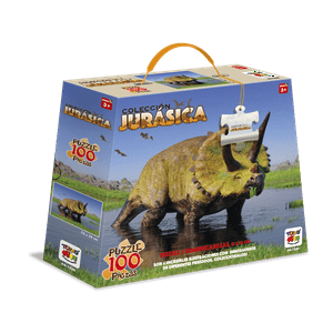 Puzzle 100 Piezas De Triceratops - Colección Jurasica - Toyng