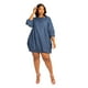 thumbnail image 2 of Saronite Vestido de Mezclilla Lavada con Burbujas (Talla Grande para Mujer), 2 of 5