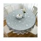 thumbnail image 2 of Mantel redondo de vinilo de encaje de 60 pulgadas con reverso de franela, impermeable, resistente al aceite y a las manchas, ideal para picnics al aire libre, camping, cocinas interiores, comedores y, 2 of 5