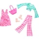 thumbnail image 1 of Set de moda Barbie Fashion, paquete de 2 unidades con vestido, top, pantalones, botas y bolso, 1 of 3