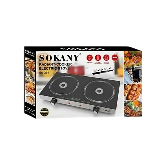 Cocina Electrica Hornilla Negra Vitroceramica Sk-224