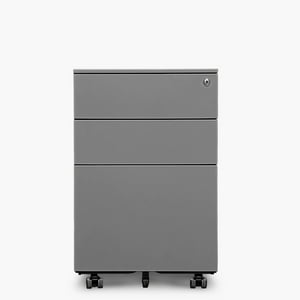 Form Office - Cajonera Metálica Móvil 39X50X60 Cm Gris Claro