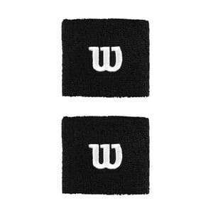 Muñequera Wilson W Negro X2 Tenis/Padel