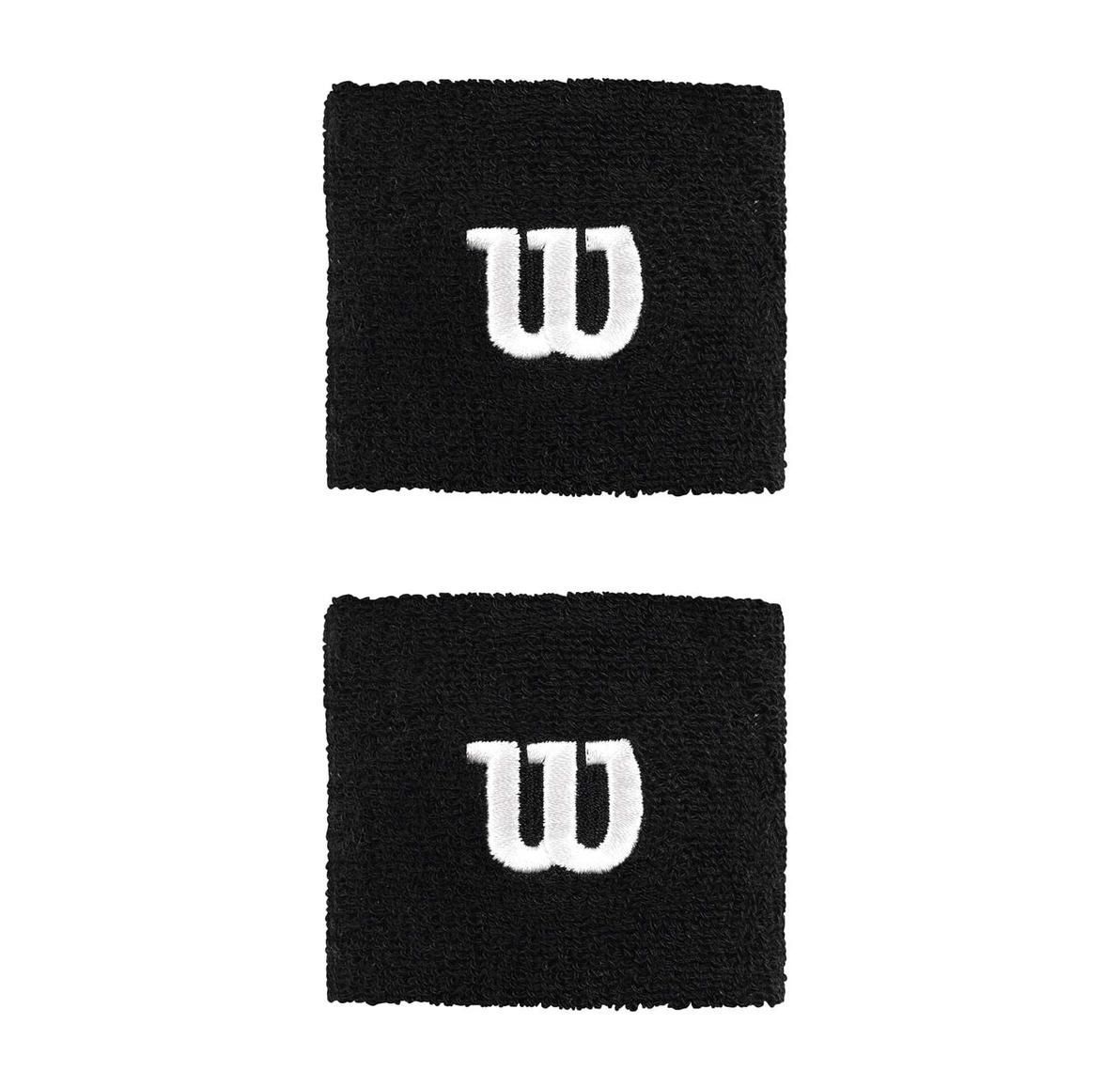 Muñequera Wilson W Negro X2 Tenis/Padel