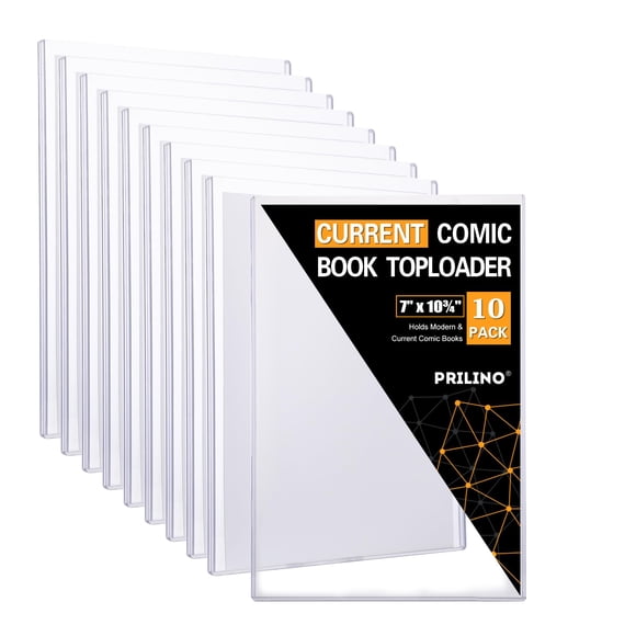 Comic Book Toploaders Current Crystal Clear X10