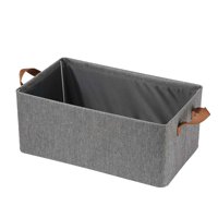 Bothyi - Cesto De Ropa Plegable Almacenamiento De Juguetes Caja De Almacenamiento De Marco De Metal Para El Hogar Gris