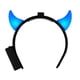 thumbnail image 4 of Diadema LED con forma de cuernos de diablo, parpadea en azul Lucius, 4 of 4