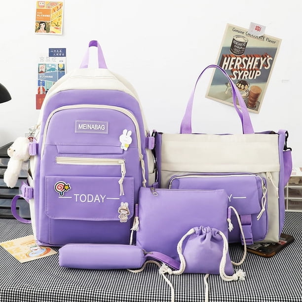 Cute & Adjustable Sequin Oxford Fabric Backpack - Perfect for Outdoors!