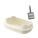 thumbnail image 1 of Caja De Arena Para Gatos, Lavabo Para Gatos De Interior, Resistente A Prueba De Salpicaduras, Entrada Baja, Color Blanco, 1 of 5