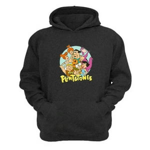 Genérico - Polerón Canguro Los Picapiedras Gris Oscuro Talla L Unisex