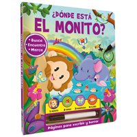 Latinbooks - ¿Dónde Está El Monito? - Busca Y Encuentra Blanco
