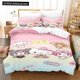 thumbnail image 1 of Cartoon Sanrio Hello Kitty Duvet Cover Bedding Set Kawaii Kuromi Children's Bedroom Pillow Cover Quilt Cover Full Twin King Size Bed Sheets, 1 of 5