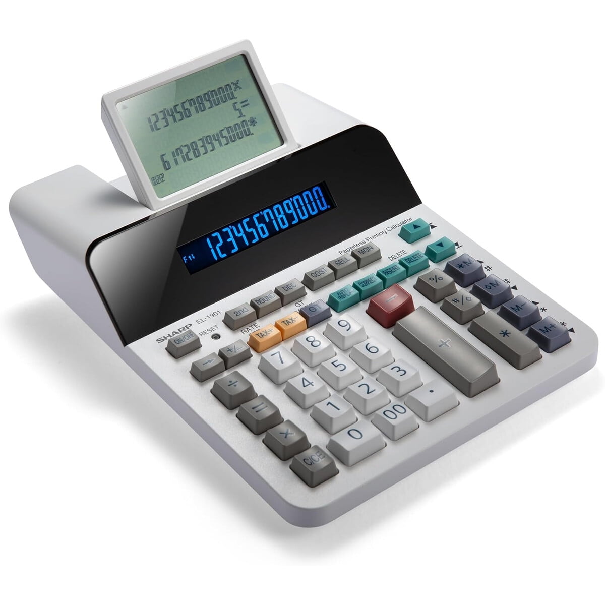 Calculadora Sharp El1901 Sin Papel Lcd 4 300 Registros