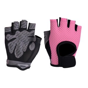 Ioensy - Guantes De Entrenamiento De Verano Levantamiento De Pesas Gimnasio Guantes De Medio Dedo Guantes De Ciclismo Rosa S