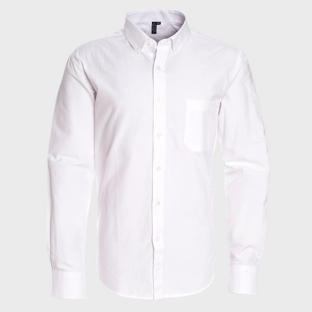 Camisa Oxford Comfort B/Pegado M/L blanco 2XL