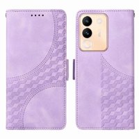 Carcasa Foxdock Vivo V30 Lite 5G De Cuero Pu, Diseño Acolchado Clásico, Protección Contra Caídas Y Rayones