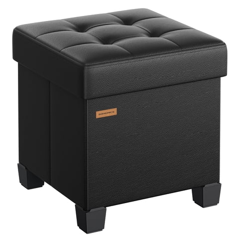 Otomana De Almacenamiento Songmics Cube 38X38X40 Cm De Piel Sintética