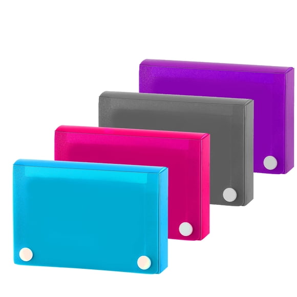 Estuche para tarjetas de índice Emraw con capacidad para 100 tarjetas con 5 separadores de pestañas