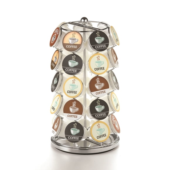 Portavasos Coffee Pod Carousel Nifty K para 35 K-Cups, cromado