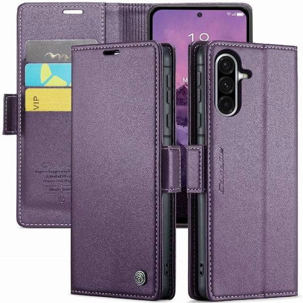 CaseMe tipo cartera Samsung Galaxy A36 5G con cierre magnético, RFID, tarjetero, soporte, carga inalámbrica