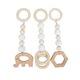thumbnail image 5 of Juego De Anillos De Mordedor De Madera Para Bebé, 3 Uds., Cochecito Colgante Estable Para Niña Y Niño, Blanco, 5 of 5