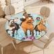thumbnail image 4 of Spirit Cabalgando Libre theme Fitted Round Tablecloths Elastic Edged Table Covers Waterproof Table Cloth For Kitchen Holiday Party Tables Decor 150cm, 4 of 6