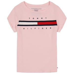 Camiseta Tommy Hilfiger Para Niña Pieced Flag Rose Shadow 16