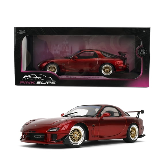 Maqueta de coche fundido a escala 1:18 Mazda RX-7 FD Red Jada Toys