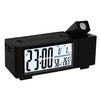 Magideal - Proyección Despertadores Atenuador De Cabecera Proyector De Reloj Digital Led, Puerto De Carga Usb Dual, Giratorio De 180 Degree, Snooze, Para Dormitorio