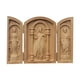 thumbnail image 3 of Estatua Tríptico Adorno Figura Religiosa Escultura Para Dormitorio Exterior Hogar, 3 of 3
