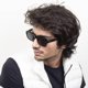 thumbnail image 2 of Gafas de sol vintage cuadradas de 54 mm UV400 unisex, 2 of 3